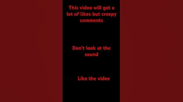This video will get a lot of likes but creepy comments