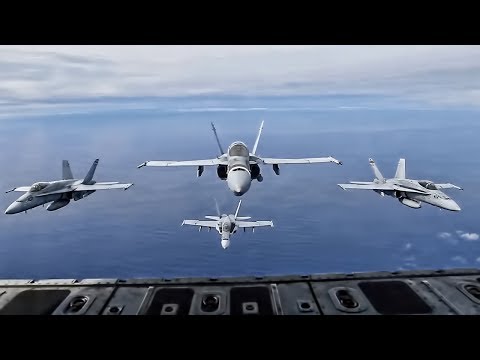 Marine Corps Aviation • F/A-18 Hornet Mass Launch (2019)