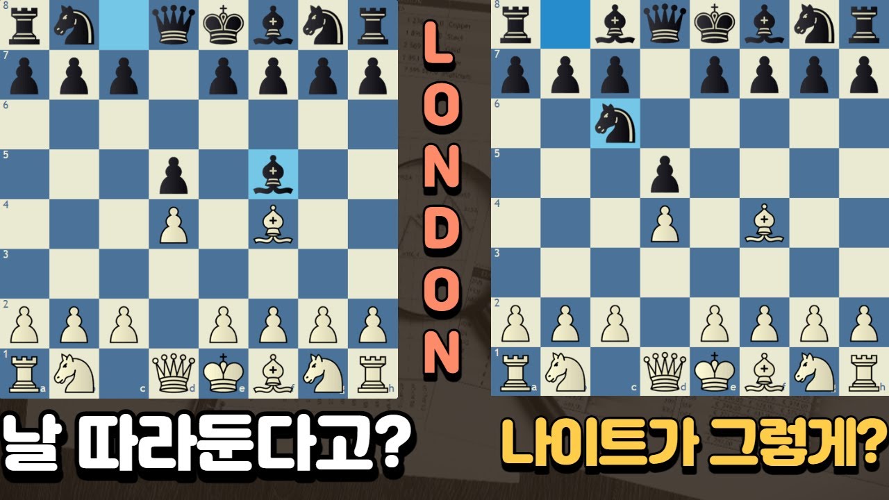 런던 시스템에서 상대가 초반부터 이상하게 둔다면?