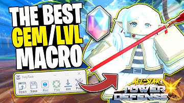 The BEST AFK MACRO For GEMS AND LEVELS In ASTD X RELEASE!