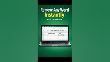 💥Remove Any Word in Excel Fast! | Excel Trick #excel #exceltips #formula