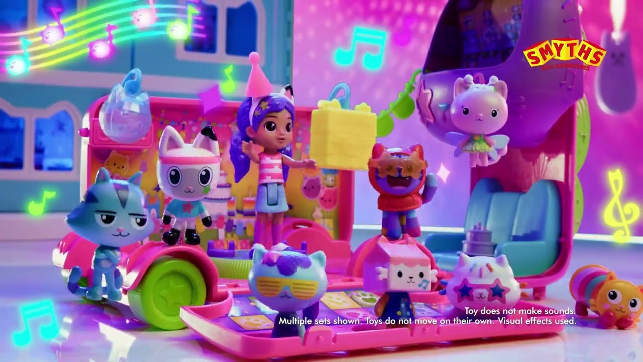 Gabby's Dollhouse Purrfect Party Bus Set