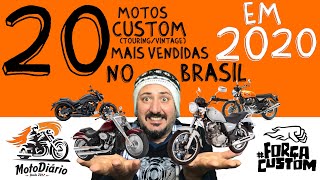 20 motos CUSTOM mais vendidas no Brasil em 2020 (Parte #01)