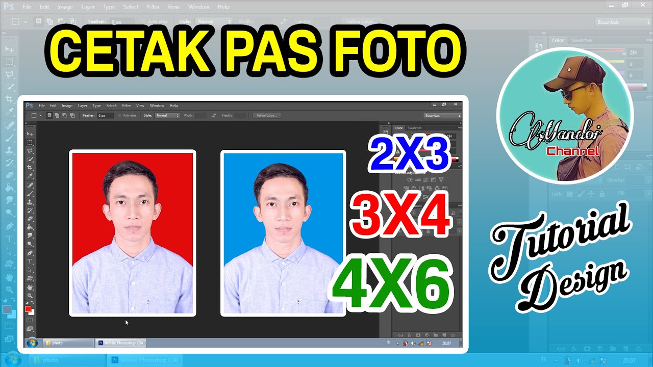 Cara cetak pas foto 3x4 dengan mudah - tutorial photoshop CS6 