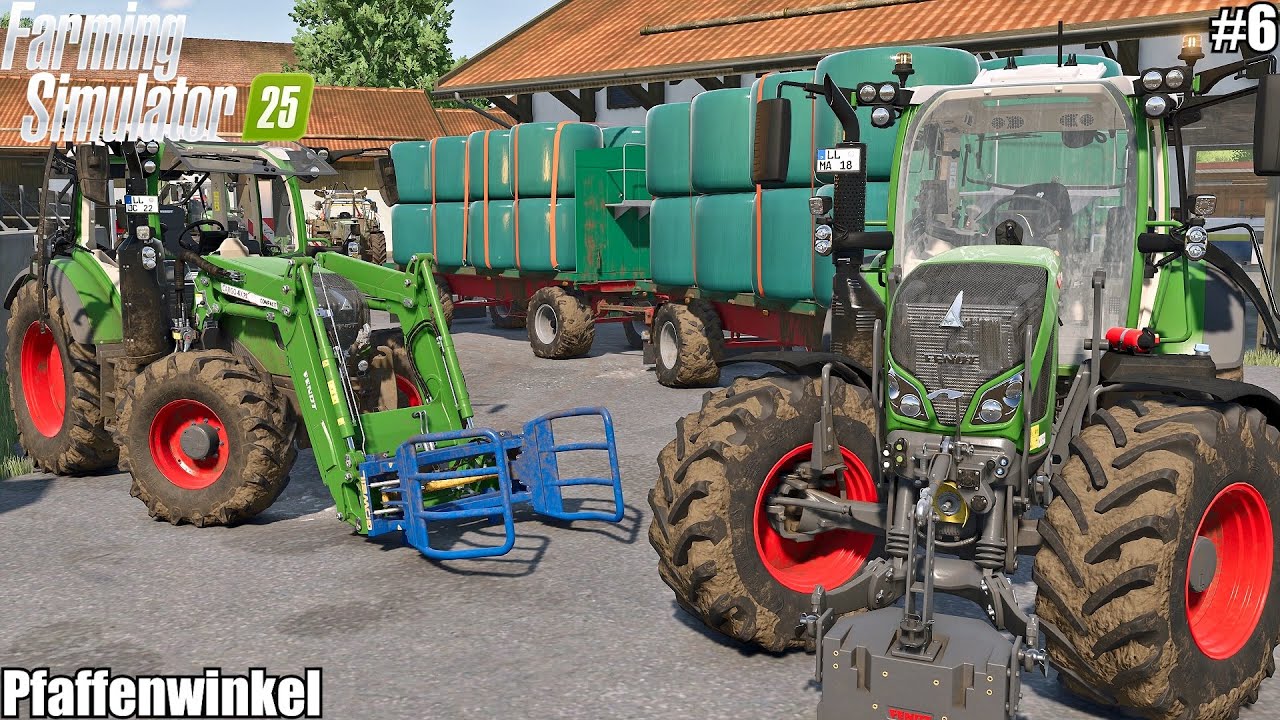 PFAFFENWINKEL! HAULING GRASS BALES TO THE FARM AND BALING HAY  | PFAFFENWINKEL | 6
