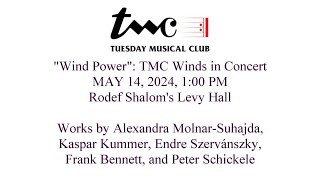 "Wind Power": TMC Winds in Concert