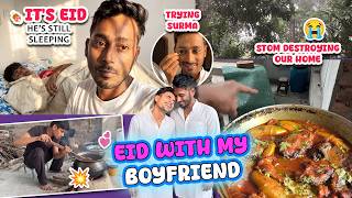 Eid Day with My Love ❤️ | Paya Cleaning, Mutton Cooking & Memories | Mr & Mr Rohit ❤️
