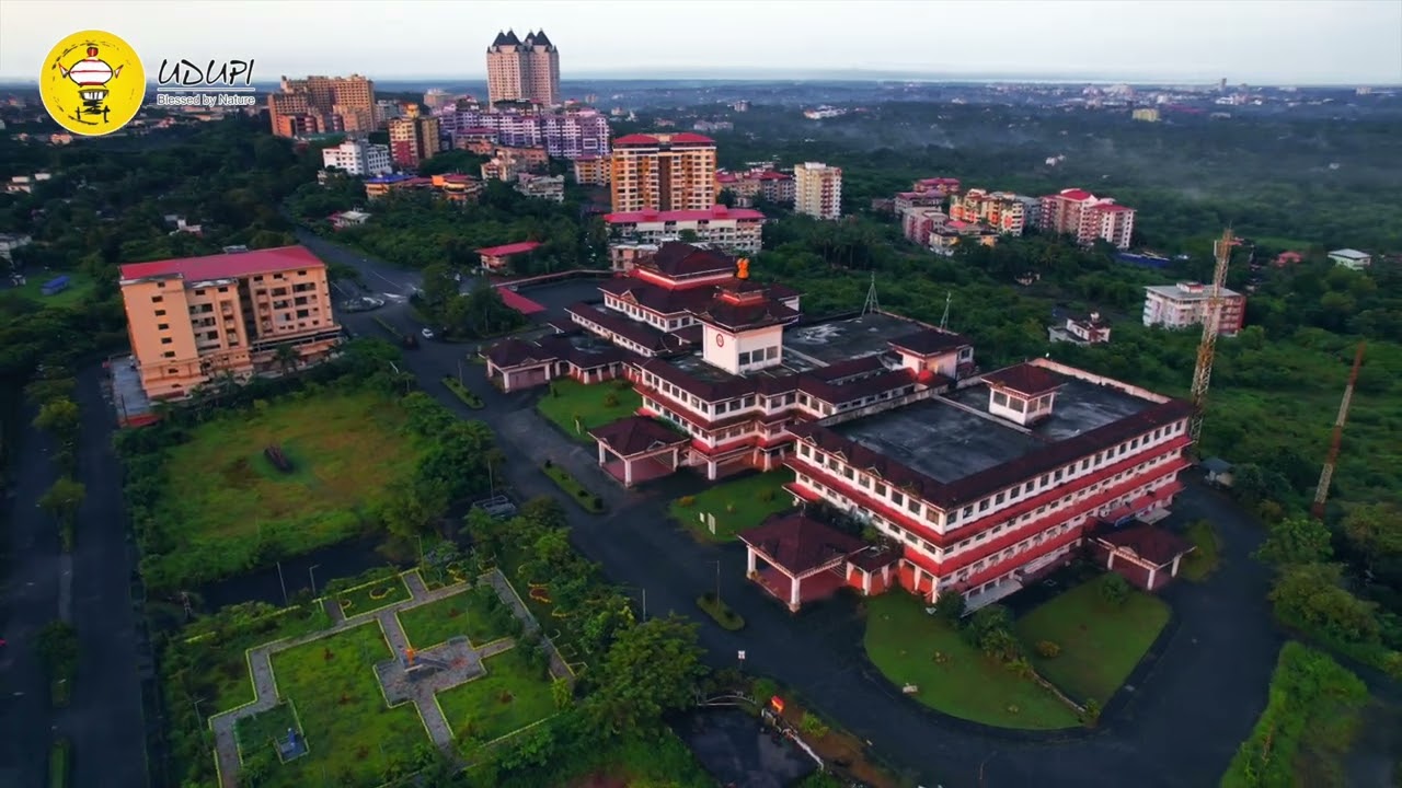 Beautiful Aerial View of DC Office Udupi | Manipal