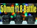 50mm f1.8 Lens Battle - Canon STM vs Canon ii vs Yongnuo