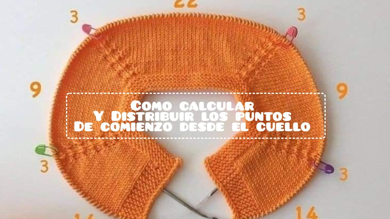 COMO CALCULAR PUNTOS DE INICIO Canesu Cualquier Talla/ Tejiendo con Leonardo.