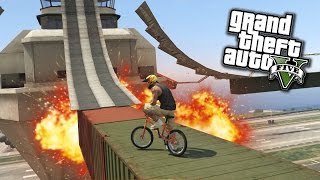 A FORT ZANCUDO IN BMX!? - GTA 5 ONLINE | xDegsta