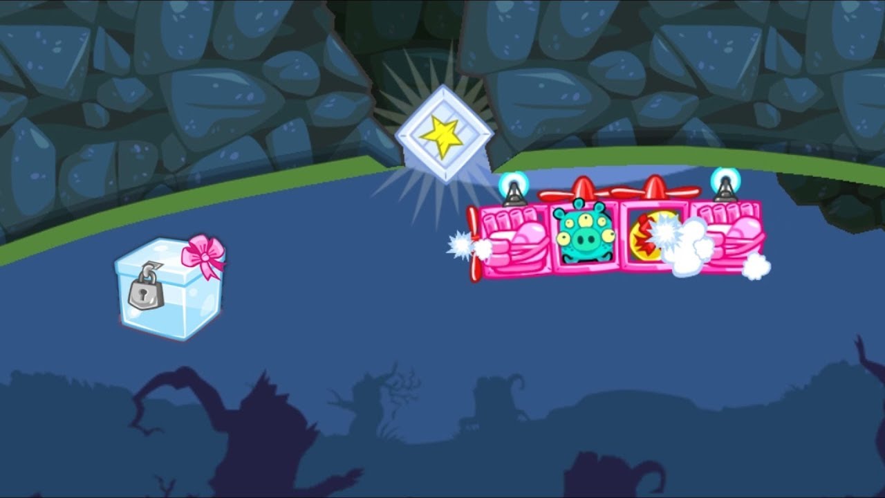 Bad Piggies - ALIEN TAKE LOOT CRATE WHILE CLIMBING WALL!