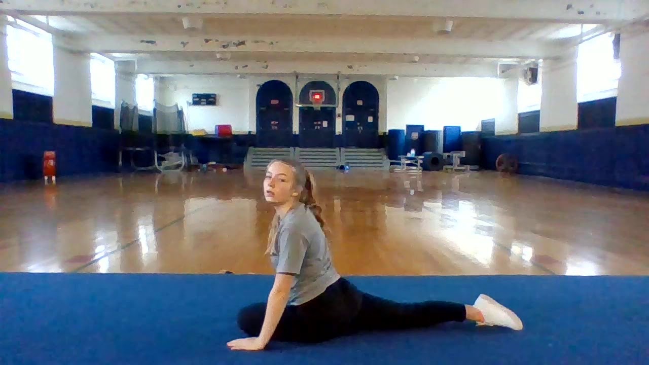 Cheerleading Learning Forward Roll YouTube