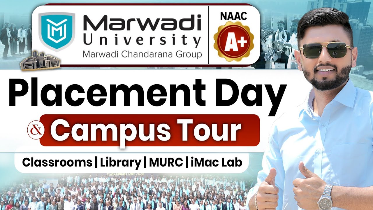 Marwadi University Placement Day | Campus Tour + Student Life 2026 | Marwadi University Full Tour