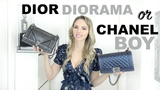 DIOR DIORAMA OR CHANEL BOY || HANDBAG COMPARISON || PRICE, QUALITY + WHAT FITS INSIDE