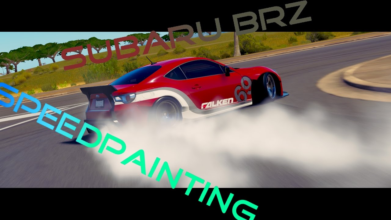 Subaru BRZ Speedpainting Forza Horizon 3 YouTube