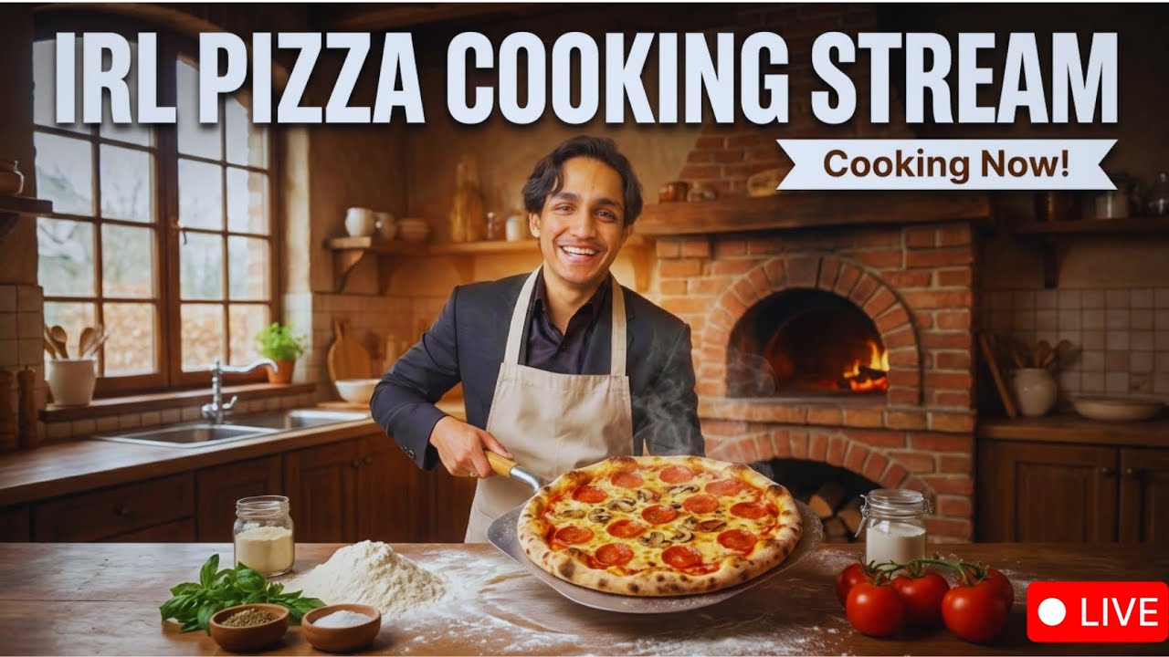 IRL PIZZA COOKING STREAM 😋😁 #shortfeed #irl - YouTube