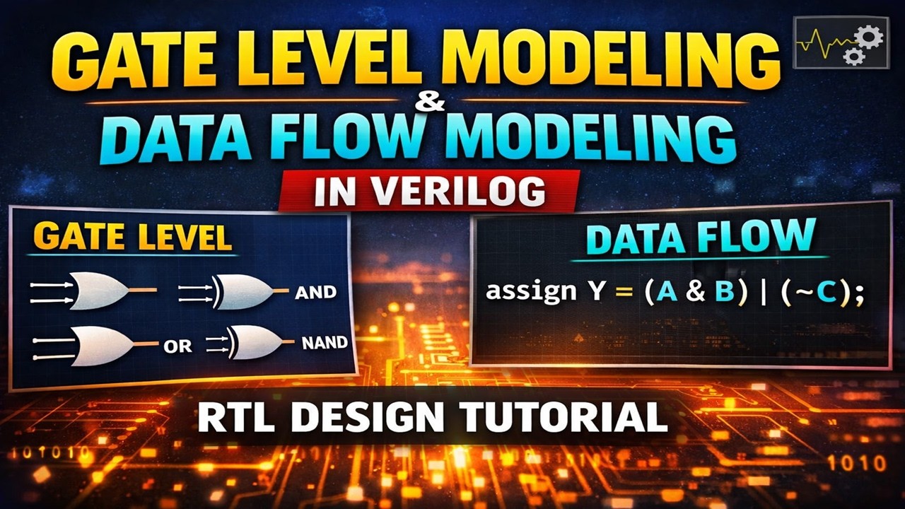 Gate Level Modeling & Data Flow Modeling in Verilog | RTL Design ...