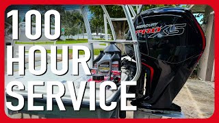 Mercury Pro XS 115HP 100 or 300 Hour Service How To | Mako 18LTS