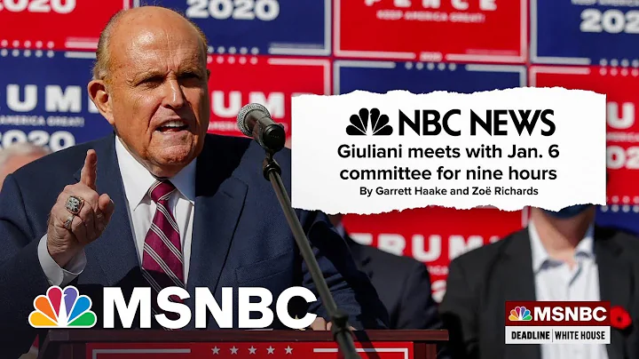Rudy Giuliani Spends Nine Hours Under Oath With 1/...