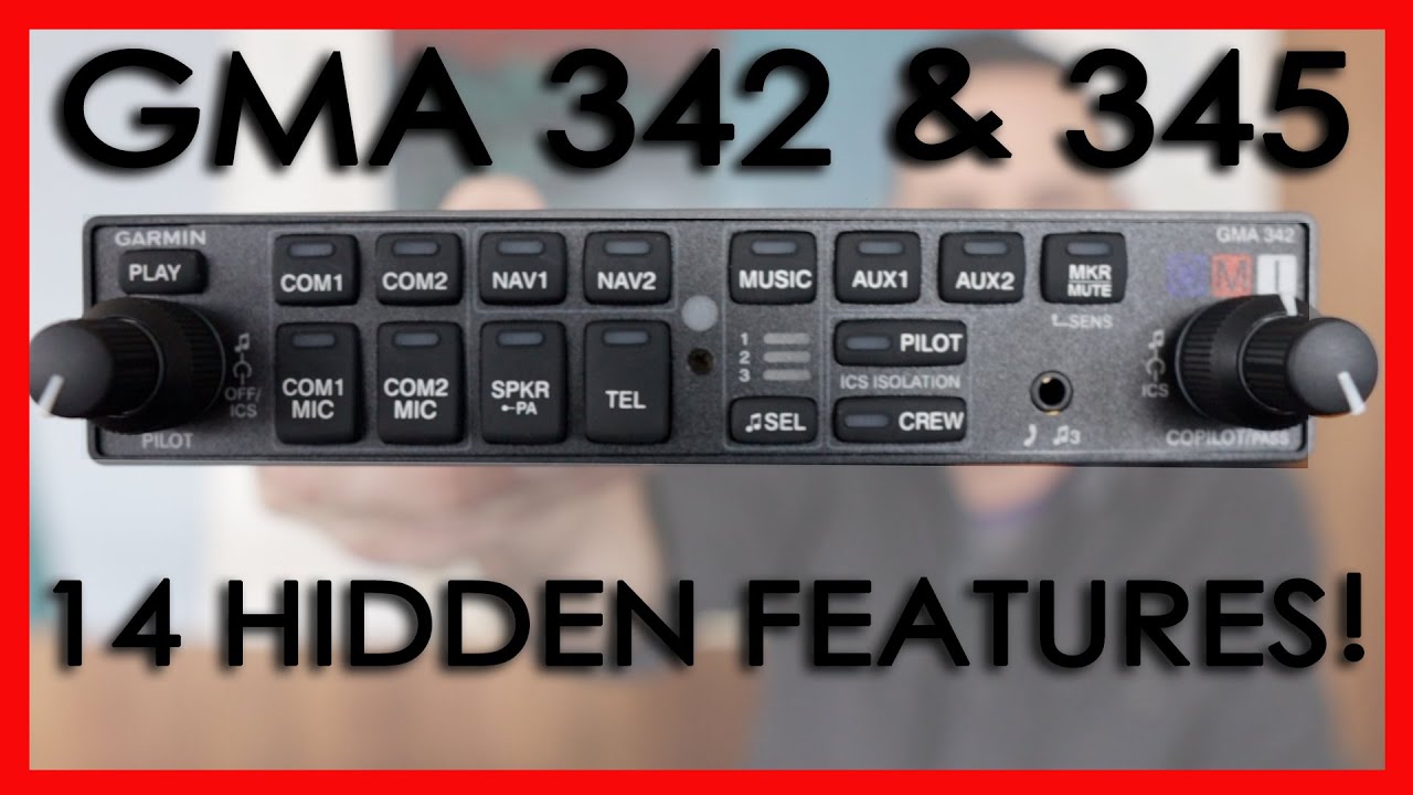 14 Hidden Features of the Garmin GMA 342 & 345 Audio Panels - YouTube