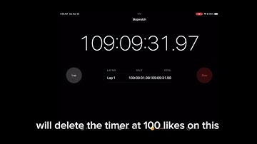 I will delete this timer at 100 likes on this video ￼