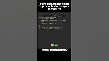 Using unnecessary global flags or variables in regular expressions #javascript #codingtips