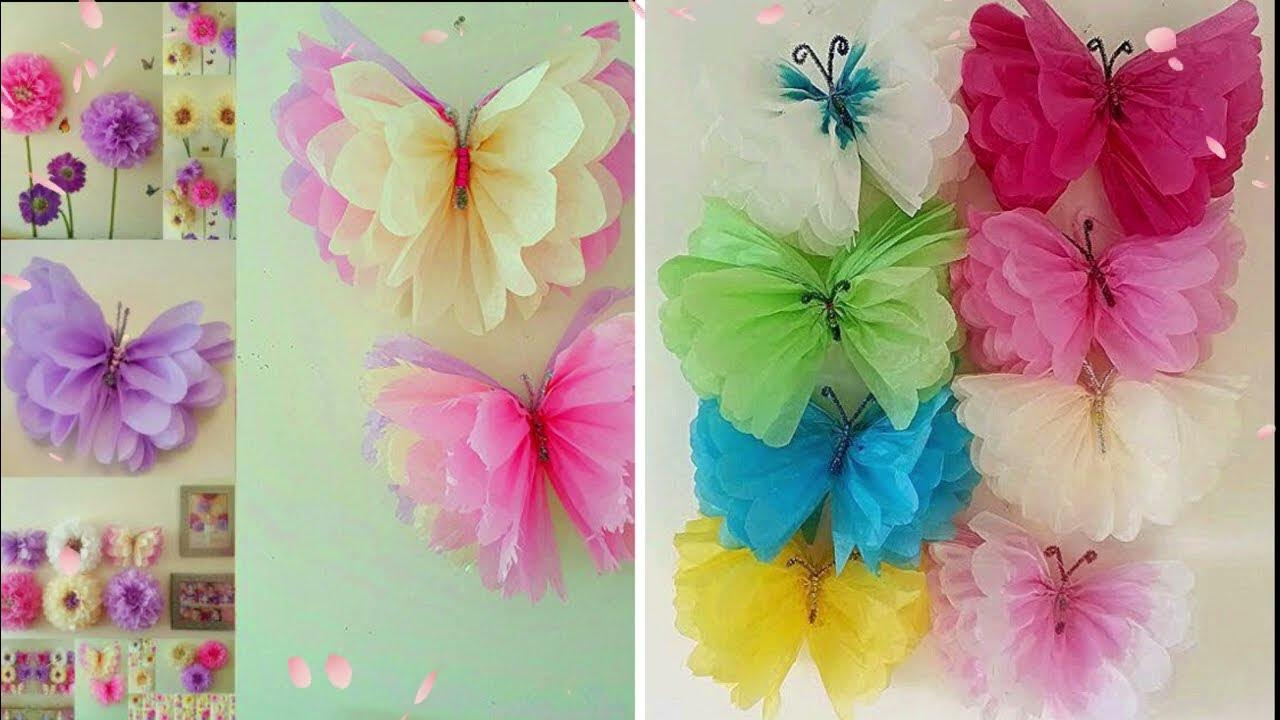 Como hacer mariposas grandes de papel