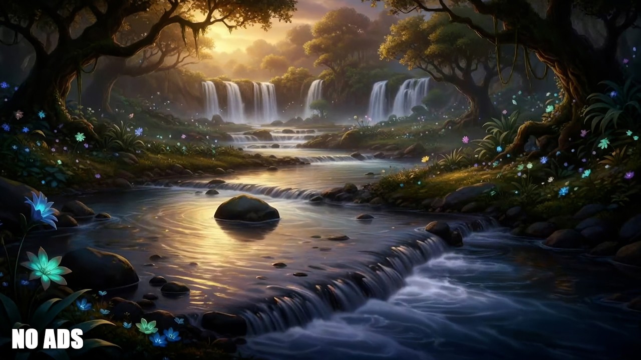 Relaxing Piano with River Nature Sounds 🎹🌿 Meditation, Study & Sleep Fast