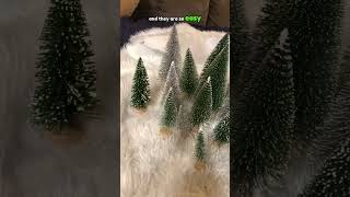 30Pc Mini Bottle Brush Christmas Trees Set | Cute DIY Holiday Decor Review #minichristmasdecor