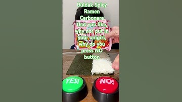 Do not press the NO BULDAK SPICY Ramen Carbonara button. You must only wear it @oishiisato