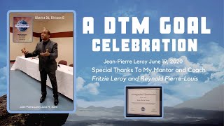 Jean Pierre Leroy   DTM Achievement. - Toastmaster Distingué