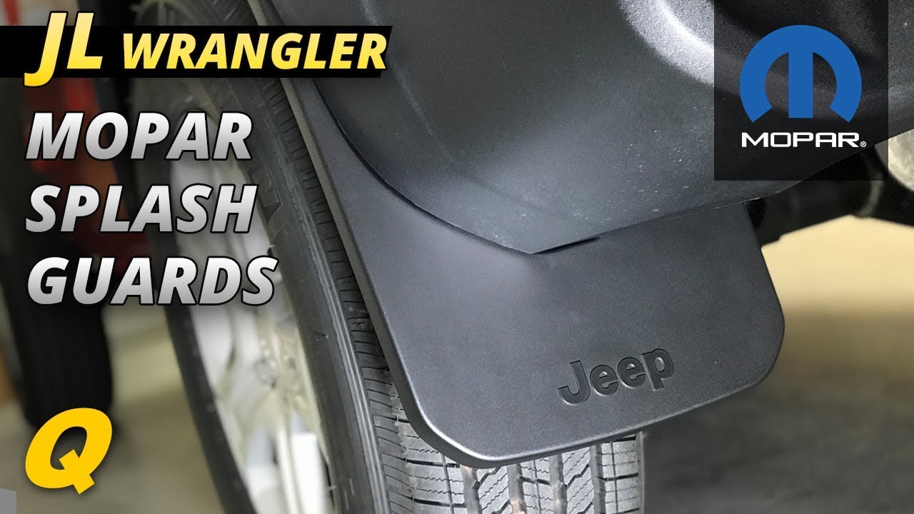 Mopar Splash Guards for Jeep Wrangler JL - YouTube