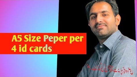 HOW TO SET 1 ID CARD 4 COPIES ON A5 SIZE PAGE XEROX series