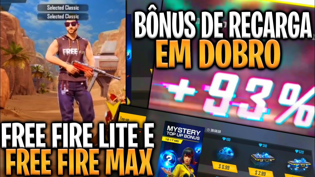 Novo Free Fire Lite E Ff Max Chegando E Bonus De Diamantes Em Dobro Na Recarga Free Fire Youtube