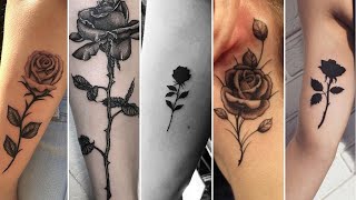 TOP 45+ Lovely Black Rose Tattoo Designs For Girls 2025 | BEST Black Rose Tattoos | Women Tattoos!
