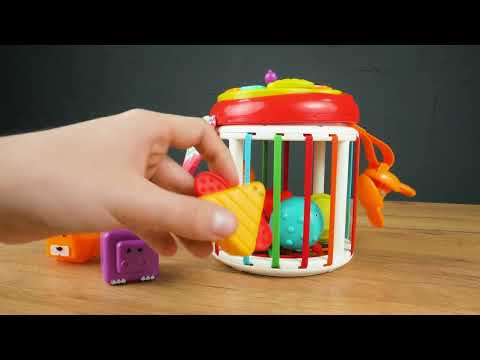 Розвиваюча іграшка Мультикуб музичний Сортер Пальчикові ігри Гумки, видео 1