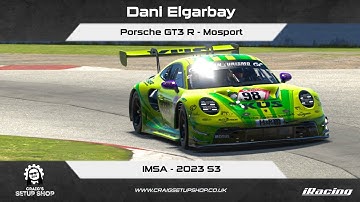 iRacing - 23S3 - Porsche GT3 R - IMSA - Mosport - Dani