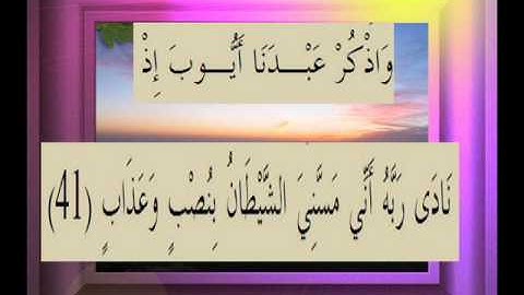 القرآن الكريم سورة ص الأية 41