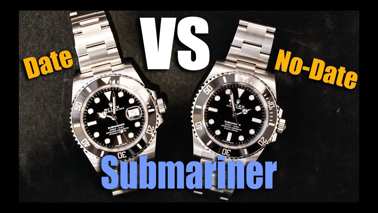 rolex submariner date no date