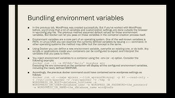 Docker for Beginners - Bundling Environment Variables