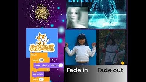 #how to #Making Card in Scratch  Ghost effect in Scratch Fade in fade out effect Transition effect