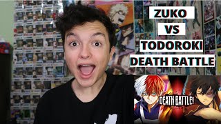 Zuko VS Shoto Todoroki (Avatar VS My Hero Academia) Death Battle Reaction