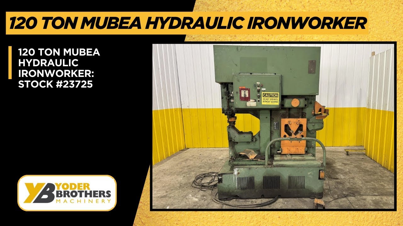 120 TON MUBEA HYDRAULIC IRONWORKER: STOCK 