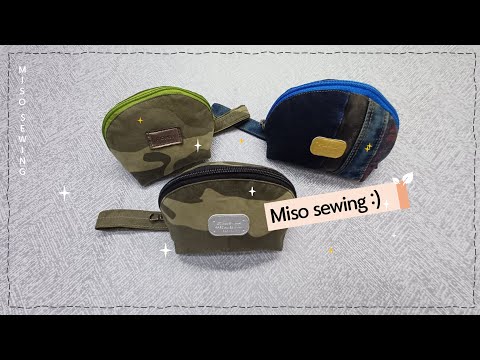 Sewing Tips and Tricks 빈티지 반달 파우치🧵💙