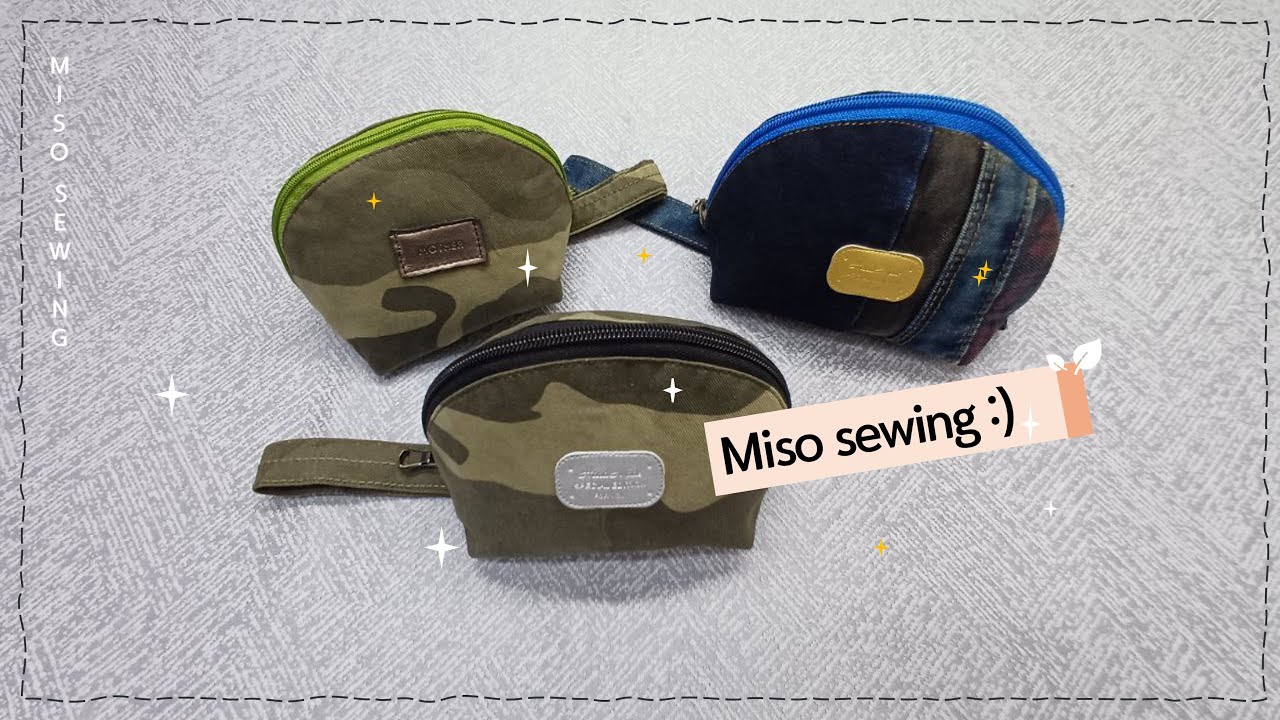 Sewing Tips and Tricks 빈티지 반달 파우치🧵💙