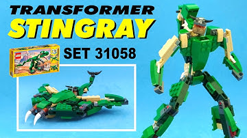 Tutorial: LEGO CREATOR 31058  alternate design Transformer Stingray