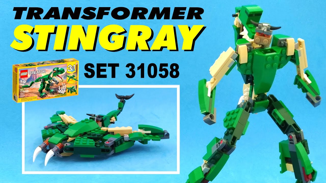 Tutorial: LEGO CREATOR 31058 alternate design Transformer Stingray 