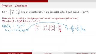 Famous MATH 3191: Practice Example with Complex Eigenvalues and Similar Matrices Wealth