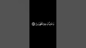 كرومات قرآن شاشة سوداء■القارئ:فارس عباد●فسبحان الله حين تمسون وحين تصبحون❤🕋
